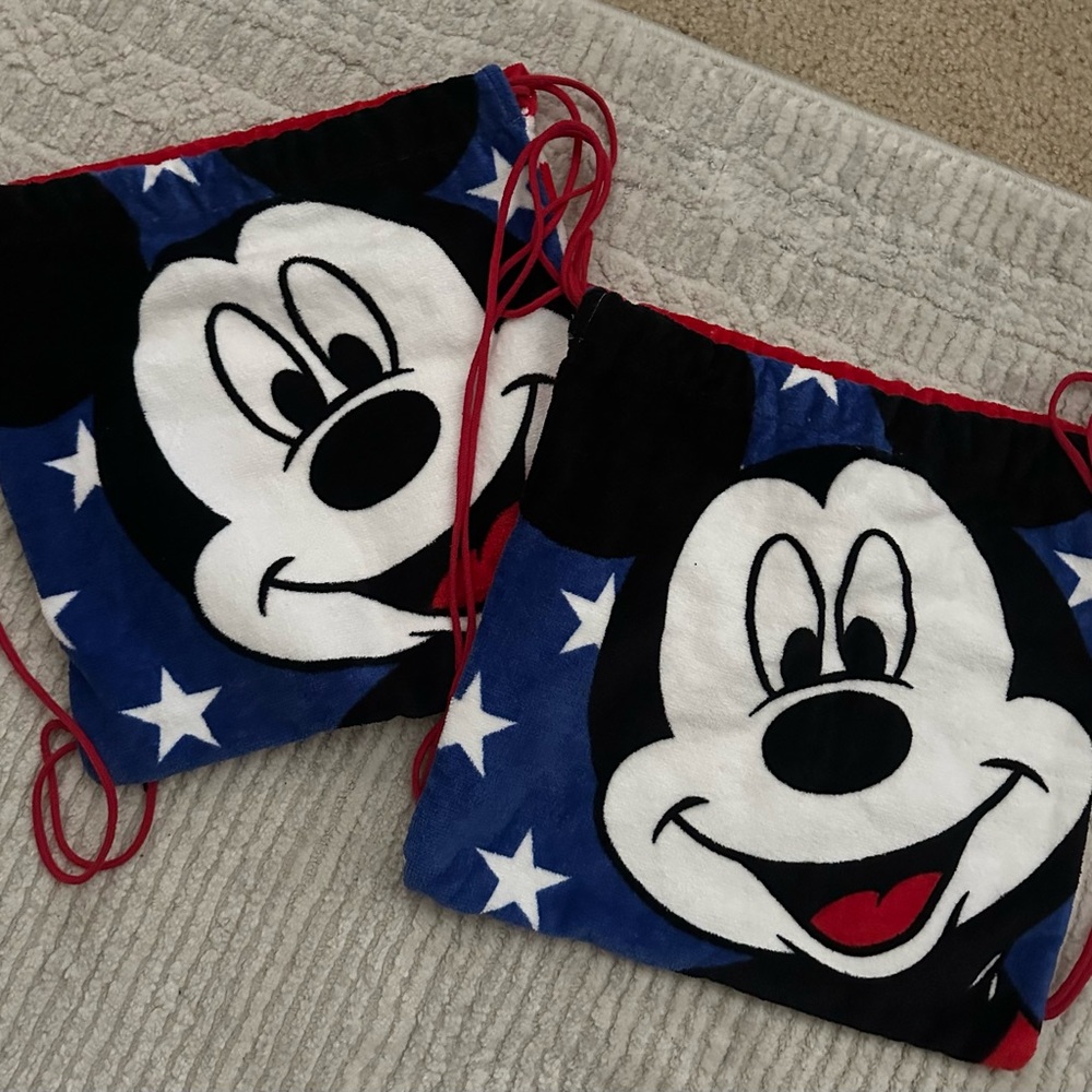 Mickey Mouse terry towel bags
